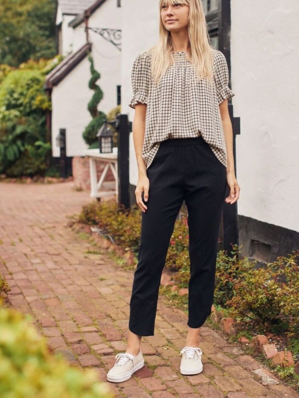 Marine Layer Black Cropped Ankle Pants